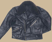 1940's black leather jacket