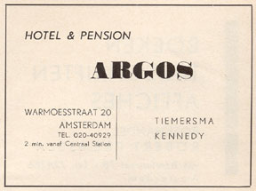 1959 advertisement for Amsterdam's first leather bar