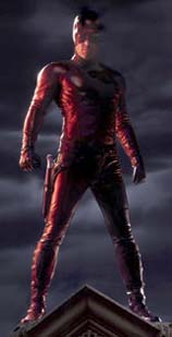 Ben Affleck in red leather suit