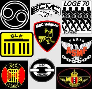 logo's of European Gay Motorcycle clubs