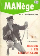Cover of Danish gay magazine Manège, November 1965