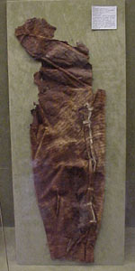 prehistoric goat's leather pants