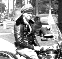 Shaw Leather Jacket, "East Coast motorcycle cop style"