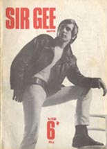 Cover of English gay magazine Sir Gee, circa 1968